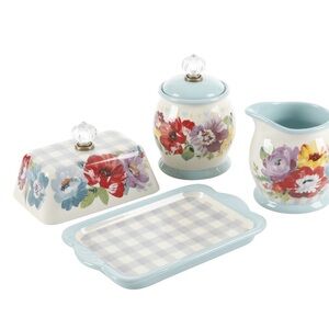 The Pioneer Woman Floral Serveware Set - Blue and Red